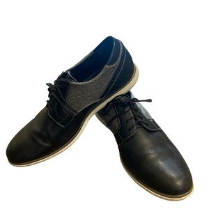 Men’s Gently Used Black/Gray dress shoes, George Brand, size 11